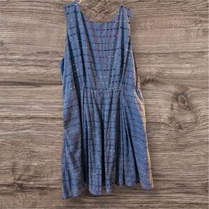 Modcloth Blue and Pink Striped Dress